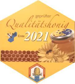 Siegel Qualitätshonig Jahr 2021